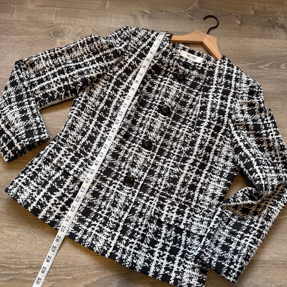 Jones Studio Monochrome Tweed Blazer – Size 12 – Excellent Condition - Picture 5 of 9